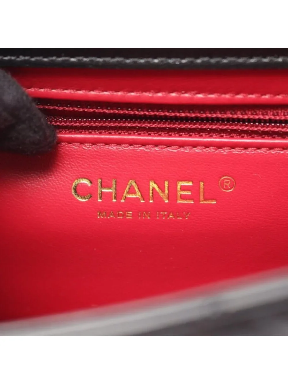 Chanel Shoulder Bag Quilted Black Lambskin Mini Chain
